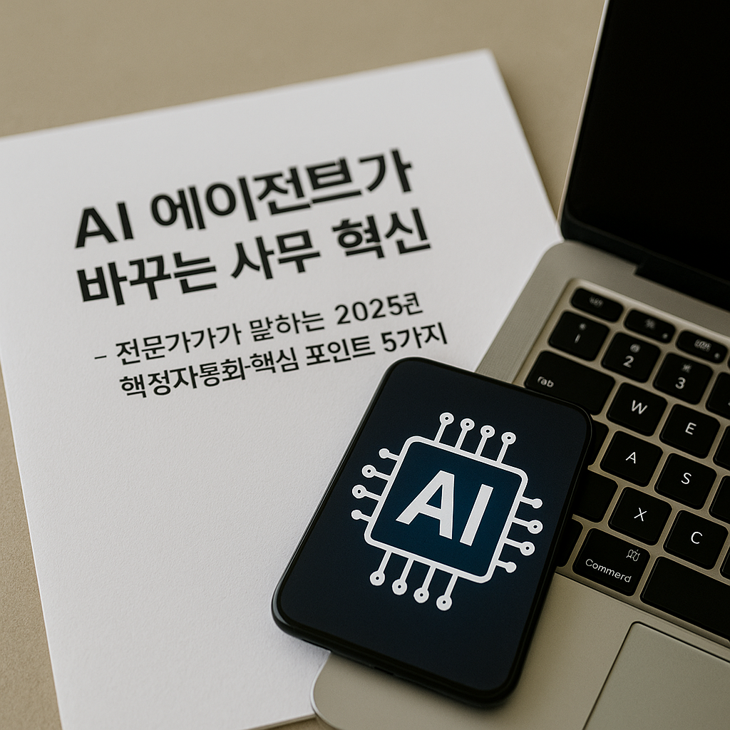 Read more about the article AI 에이전트가 바꾸는 행정 혁신, 2025년 자동화 시대를 준비하는 5가지 전략